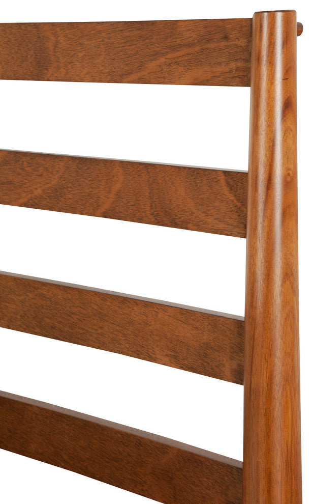 Flynn Retro Bed With Slat Back Headboard, Acorn, Queen