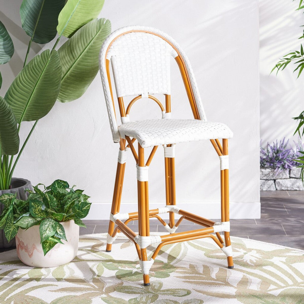 Safavieh California Counter Stool, White