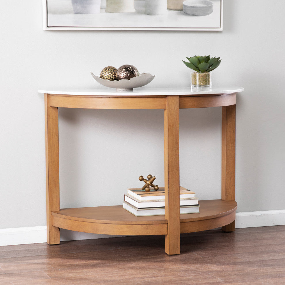 Sylvie Demilune Console Table