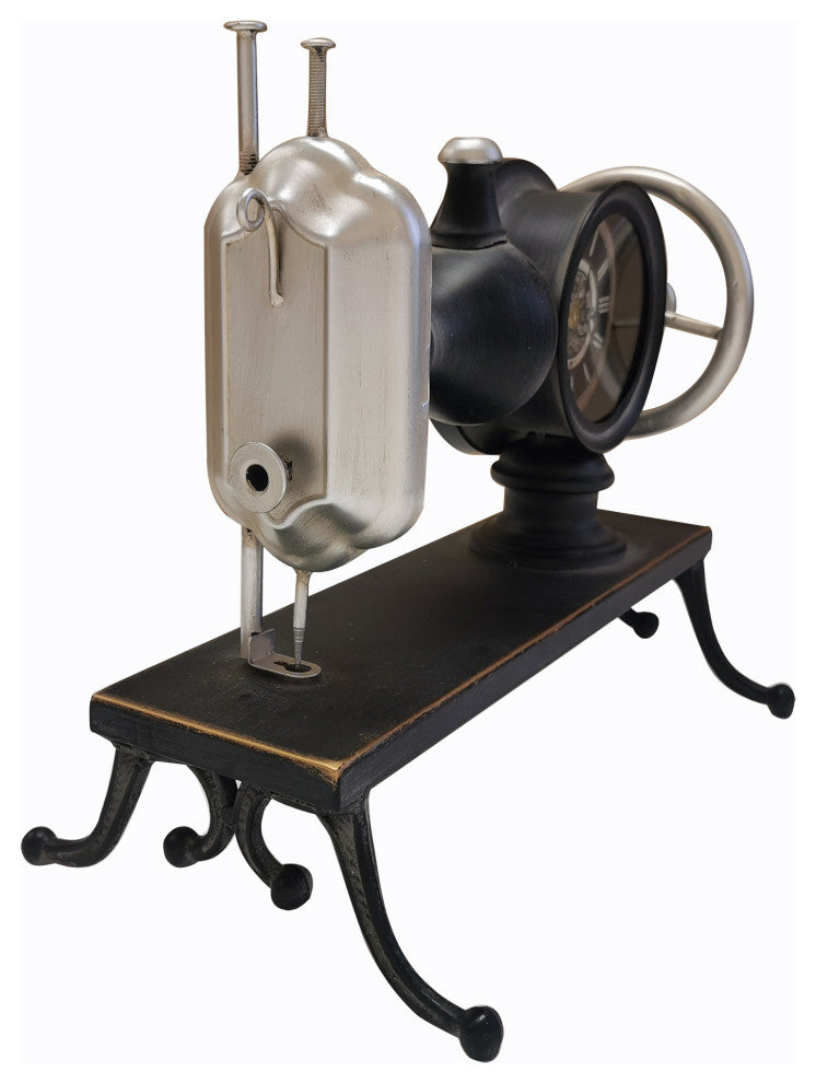 Sewing Machine Table Clock