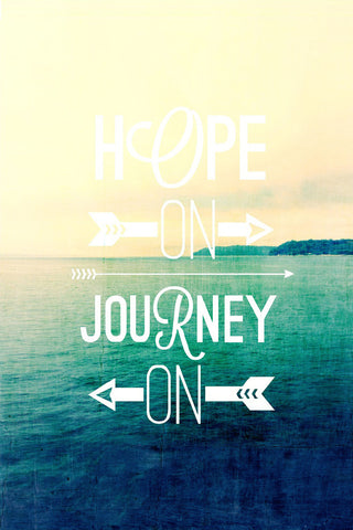 "Hope on Journey on" Print on Canvas by Sylvia Cook