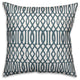 Slate Blue Imperial Trellis 16x16 Spun Poly Pillow