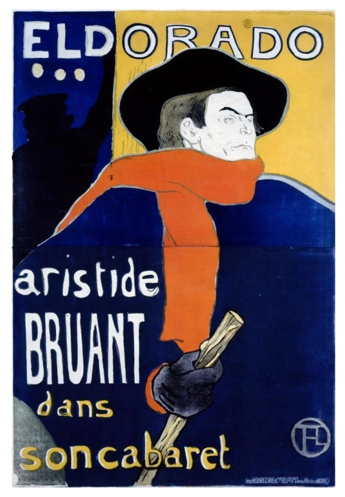 "Eldorado / Aristide Bruant" Paper Print by Henri Toulouse-Lautrec, 22"x32"