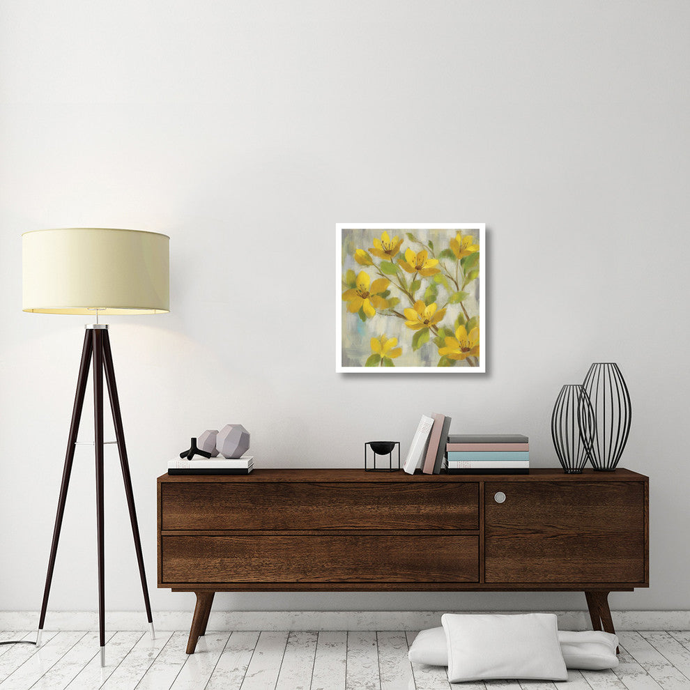 "Golden Bloom I" Digital Paper Print by Silvia Vassileva, 26"x26"