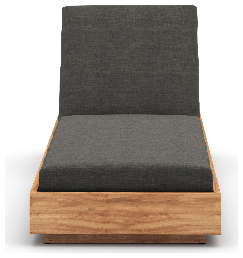Kinta Outdoor Chaise Lounge-Charcoal
