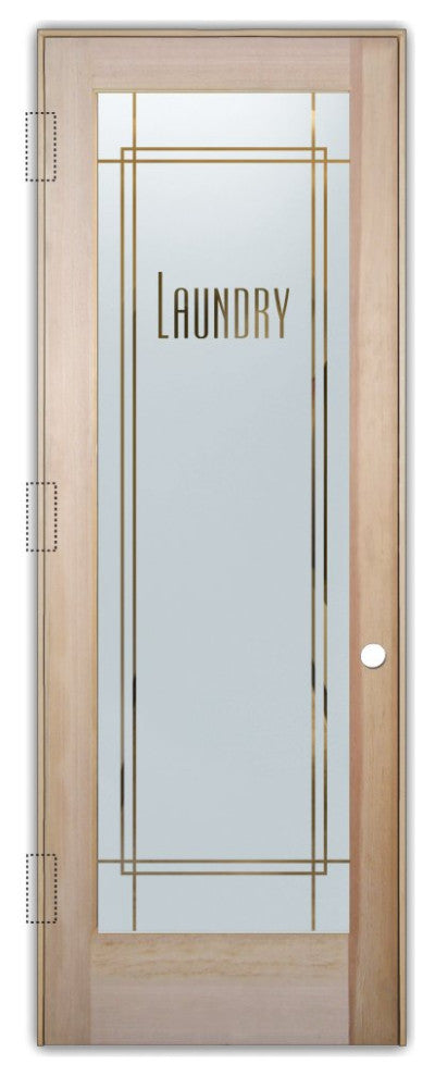 Laundry Door - Ultra Laundry - Douglas Fir (stain grade) - 32" x 80" - Knob...