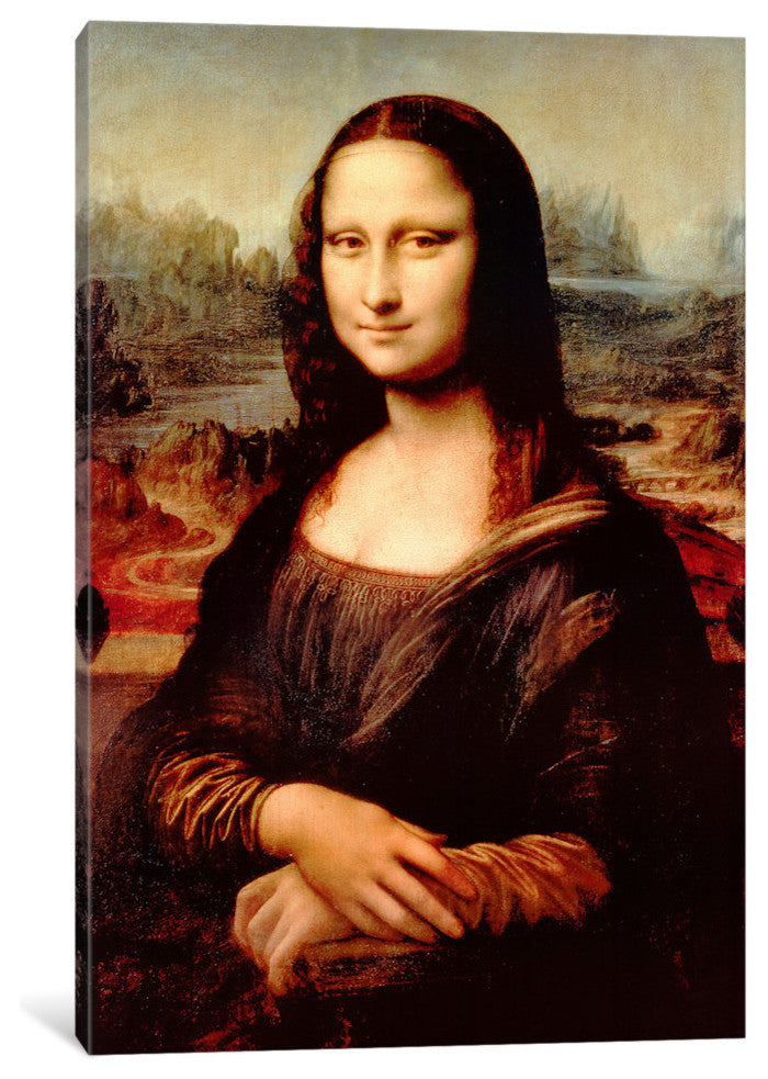 "Mona Lisa" by Leonardo da Vinci, 26x18x1.5"