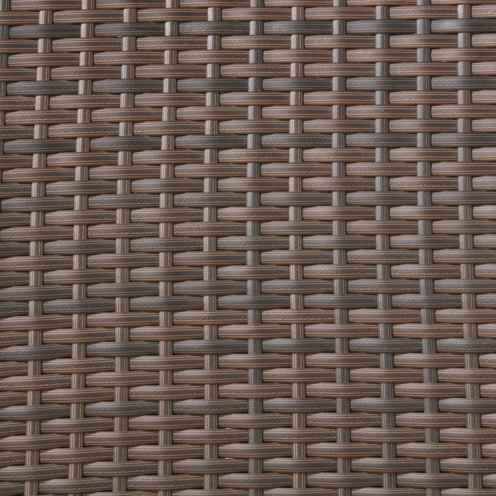 Florianopolis Brown Wicker Stacking Chairs, Set of 4