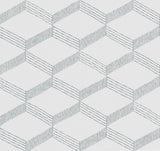 Palisades Paperweave Smokey Blue Wallpaper