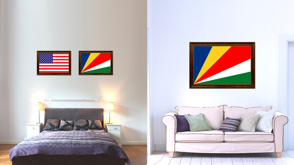 Seychelles Country Flag Canvas Print, 21"x30"
