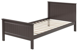 Miriam Panel Platform Bed, Brown