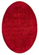 Overdyed One-of-a-Kind Hand-Knotted Area Rug Purple, 5' 1" x 7' 7"