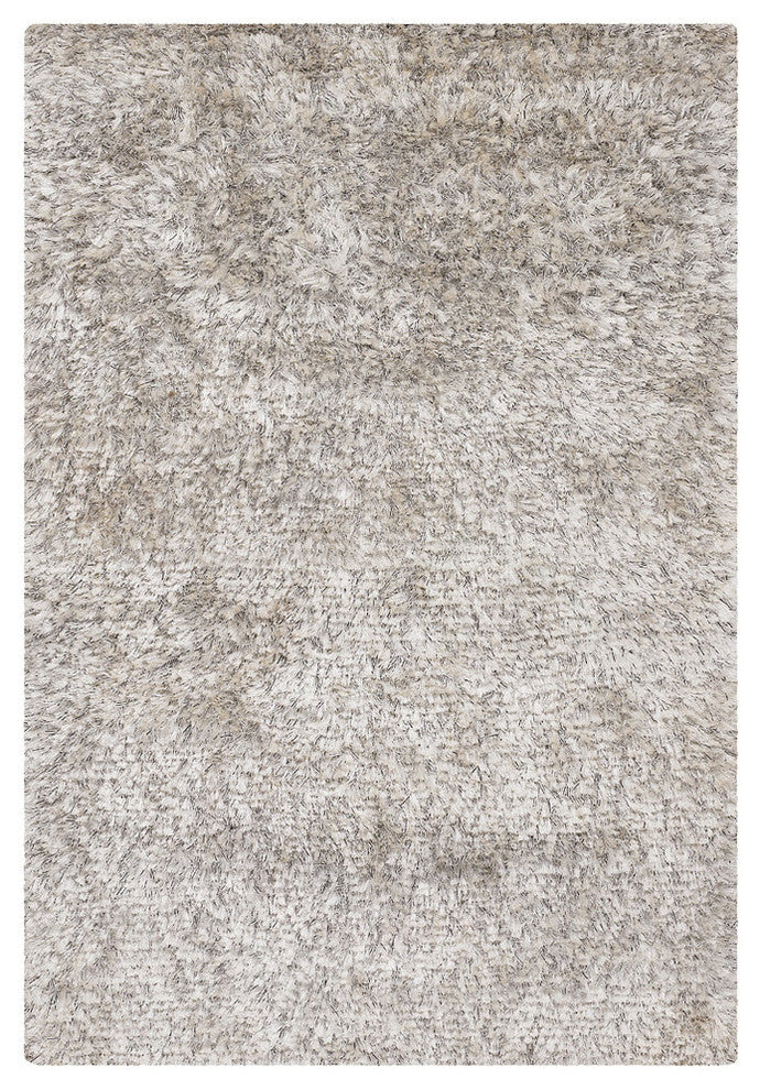 Dior Contemporary Area Rug, Black and White, 7'9"x10'6" Rectangle