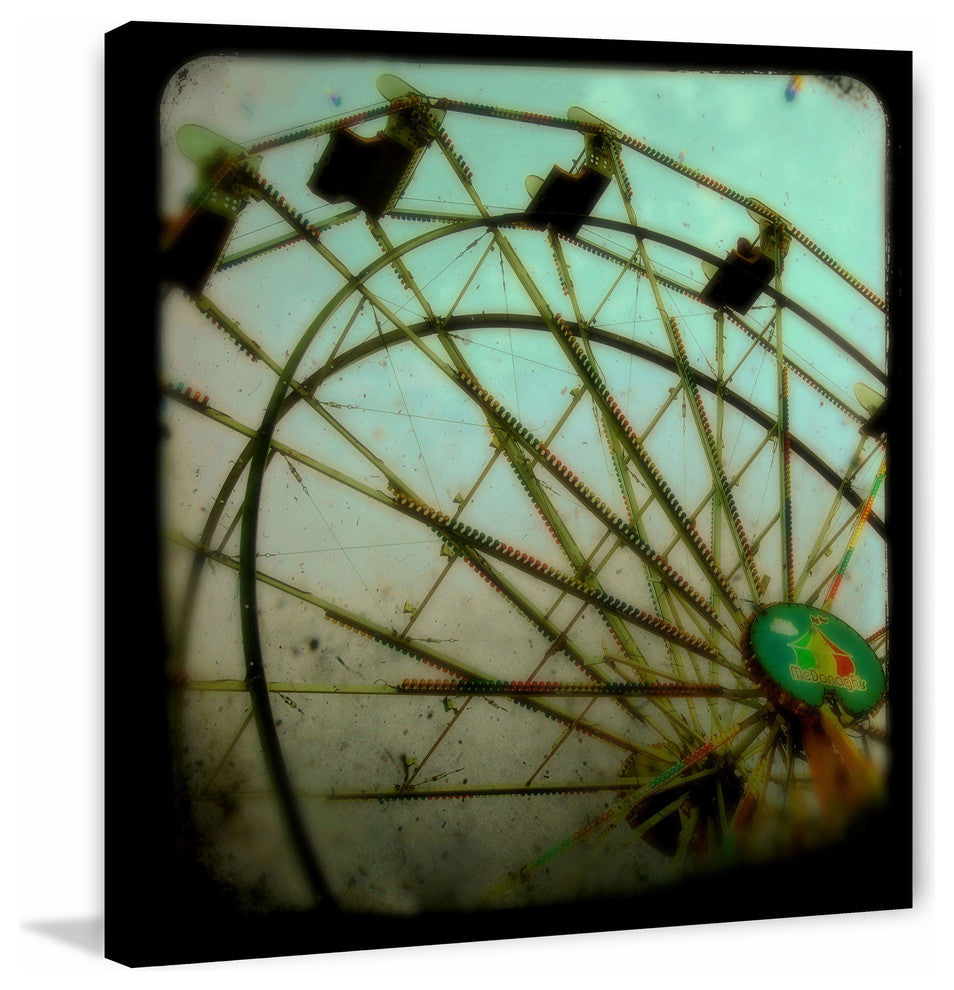 Marmont Hill, "Ferris Wheel" Painting Print on Wrapped Canvas, 32x32