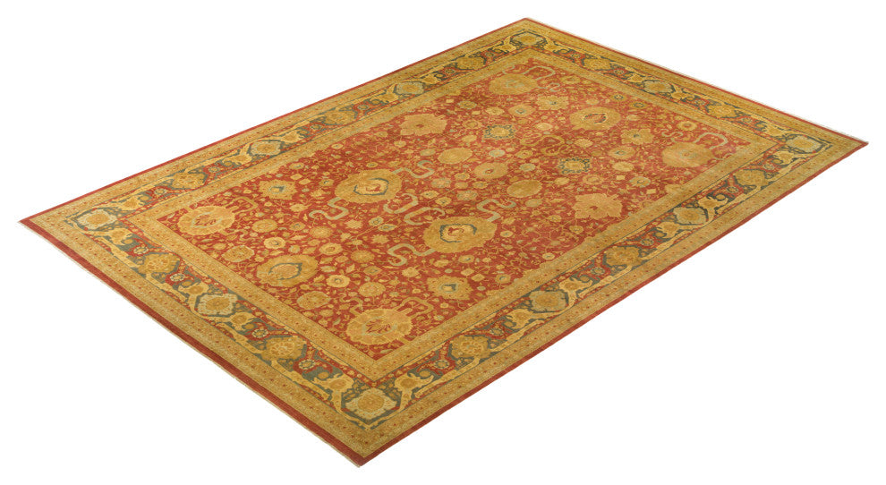 Mogul, One-of-a-Kind Hand-Knotted Area Rug Orange, 12'2"x17'10"