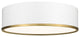 Zlite 2303F4-MW-RB 4-Light Flush Mount, Matte White