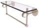 Clearview 16" Glass Shelf and Towel Bar and Dotted Accents, Antique Pewter
