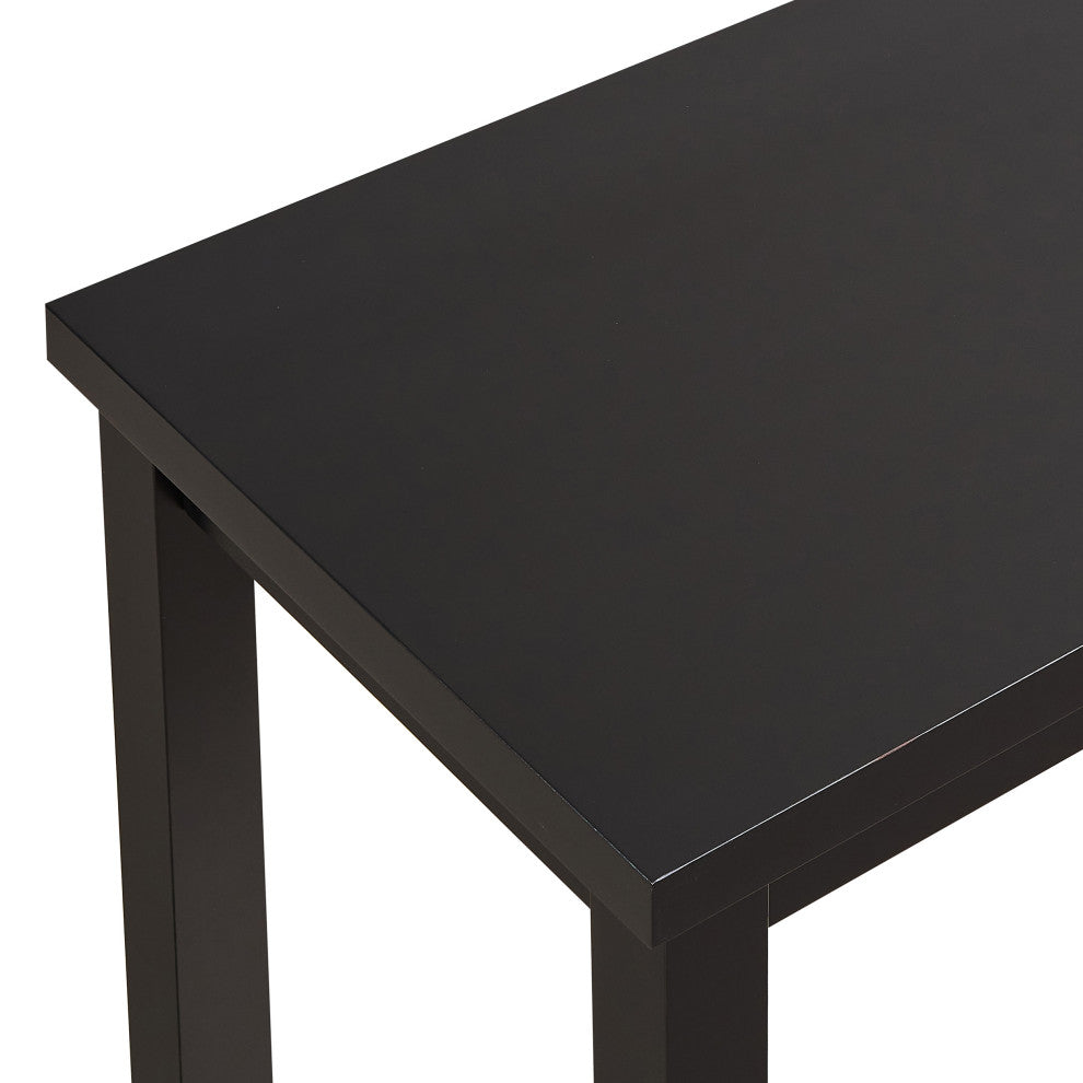 Waverly Thick Top Bar Table, Antique Black