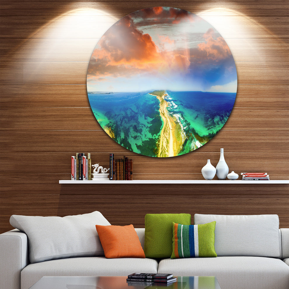 Green Fort Nepean Road From Helicopter, Landscape Disc Artwork, 11"