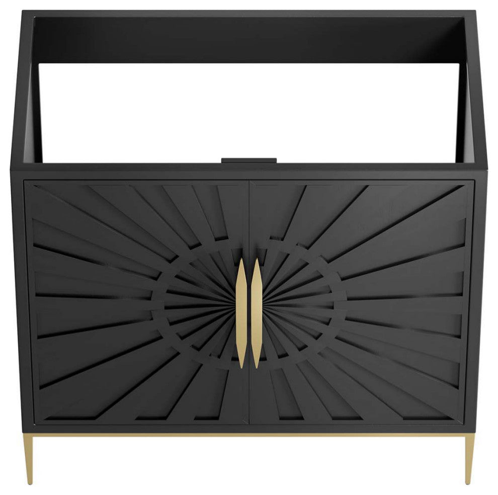 Awaken 36" Bathroom Vanity Cabinet, Black