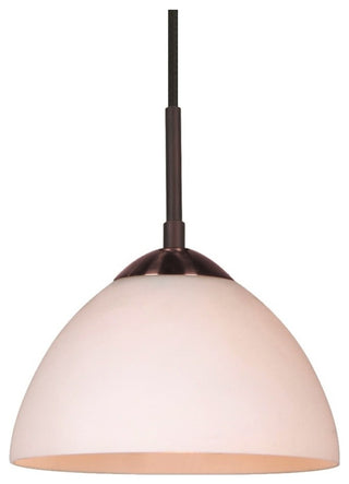 Woodbridge Lighting Alexis 1-Light Pendant, Bronze, White