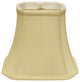10" Antique White Slanted Rectangle Bell Monay Shantung Lampshade