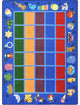 Alphabet Phonics 10'9" X 13'2" Area Rug, Color Blue