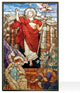 Resurrection Victorious Stained Art Glass Window Hanging