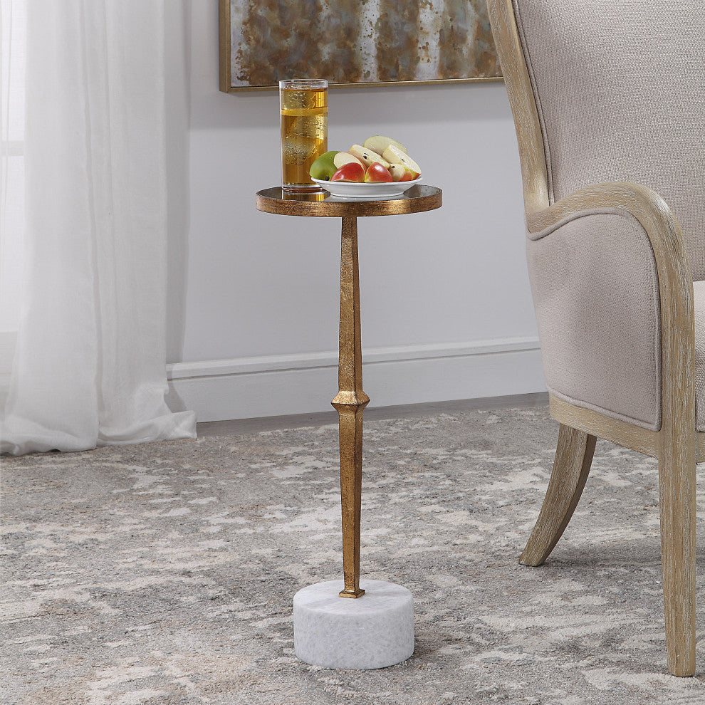 Uttermost - 24882 - Accent Table - Miriam - Antique Gold