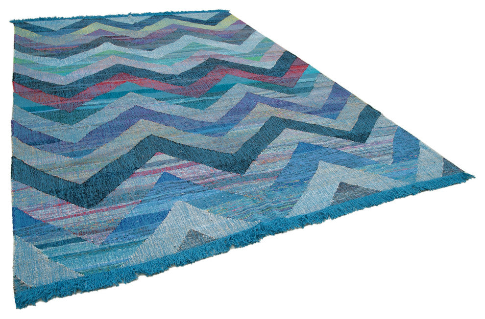 Rug N Carpet - Hand-knotted Turkish 8' 6'' x 12' 2'' Unique Wool Kilim Rug