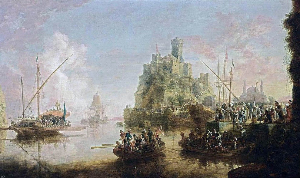 The Elder Bonaventura Peeters View of a Southern Coast Wall Decal