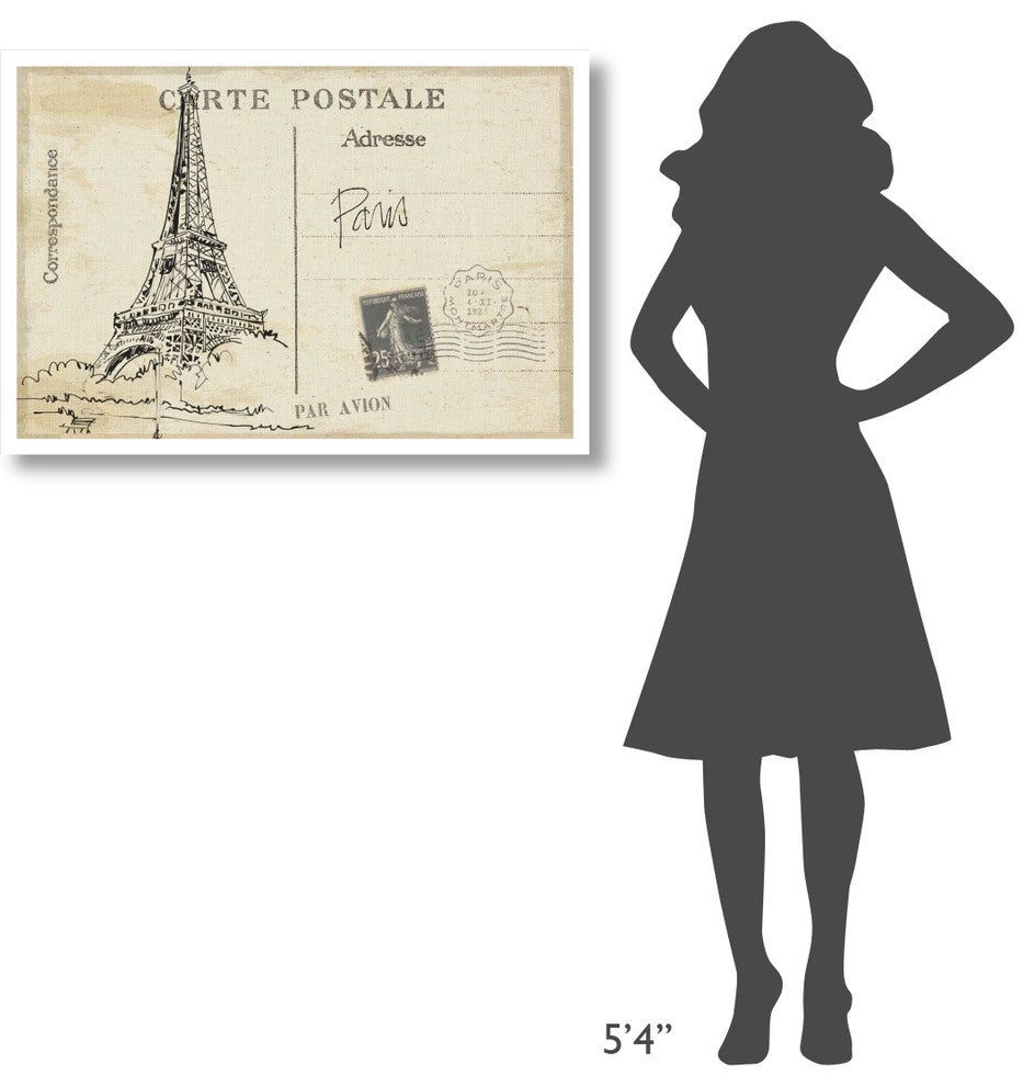 "Postcard Sketches IV v2" Digital Paper Print by Anne Tavoletti, 38"x26"