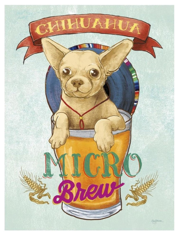 "Beer Dogs I" Digital Paper Print by Mary Urban, 14"x18"