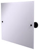 Frameless Landscape Beveled Edge Tilt Mirror, Matte Black