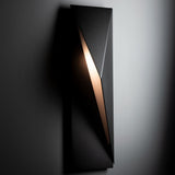 Carbon Outdoor Sconce, 24.9", Coastal Black, Right Orientation