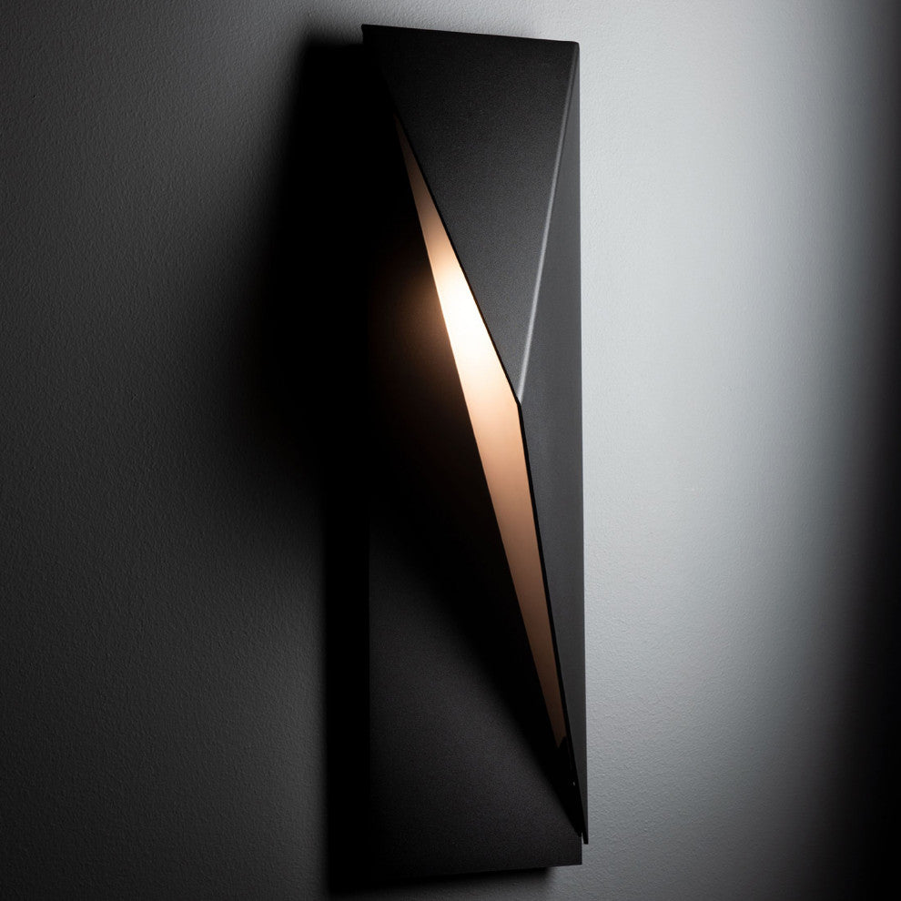 Carbon Outdoor Sconce, 24.9", Coastal Black, Right Orientation