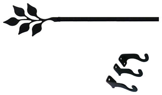 Leaf Curtain Rod, Medium
