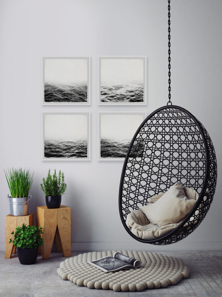 Unclear Horizon Quadriptych, Set of 4, 24x24 Panels