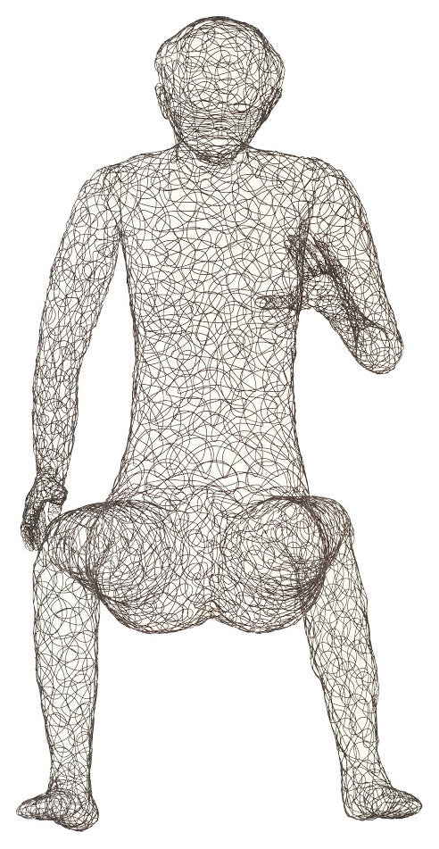 Crazy Wire Lounging Female