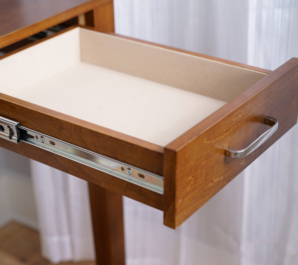 Haven Home Ainsley Vanity Desk, Deco Walnut