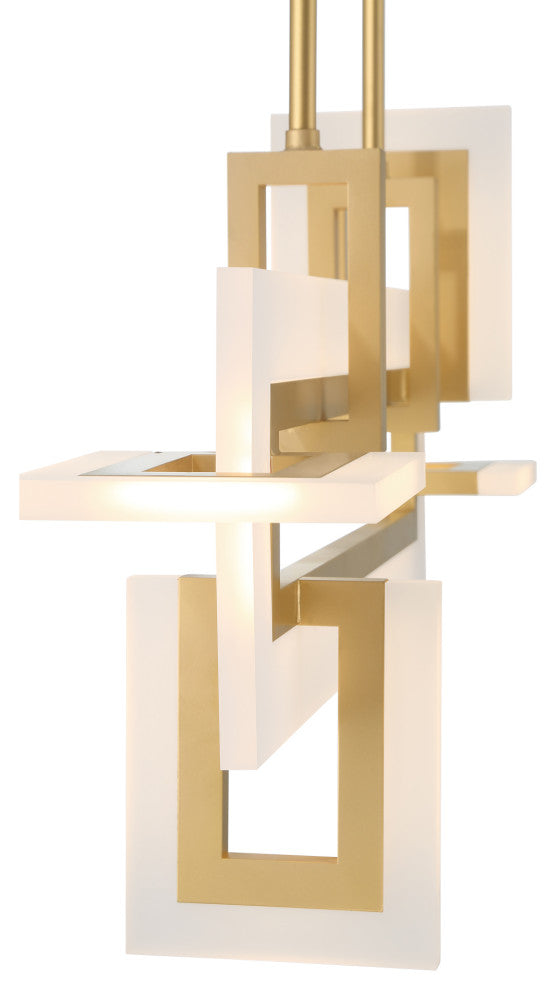 Inizio 1-Light 15.5" Chandelier, Gold