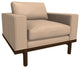 Cantor Leather Chair, Finish Shown: Pumpernickel, Leather Shown: Marcona