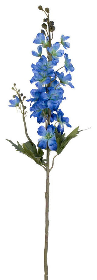 Vickerman 33" Artificial Blue Larkspur Spray. 3 Stems, A Bag.