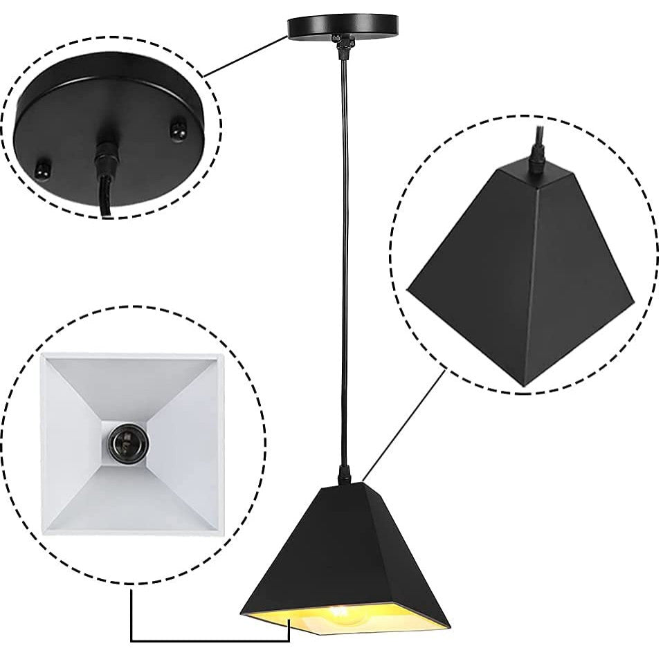 Modern Pendant Kitchen Light Fixtures Black Industrial Chandelier Lighting