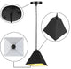 Modern Pendant Kitchen Light Fixtures Black Industrial Chandelier Lighting