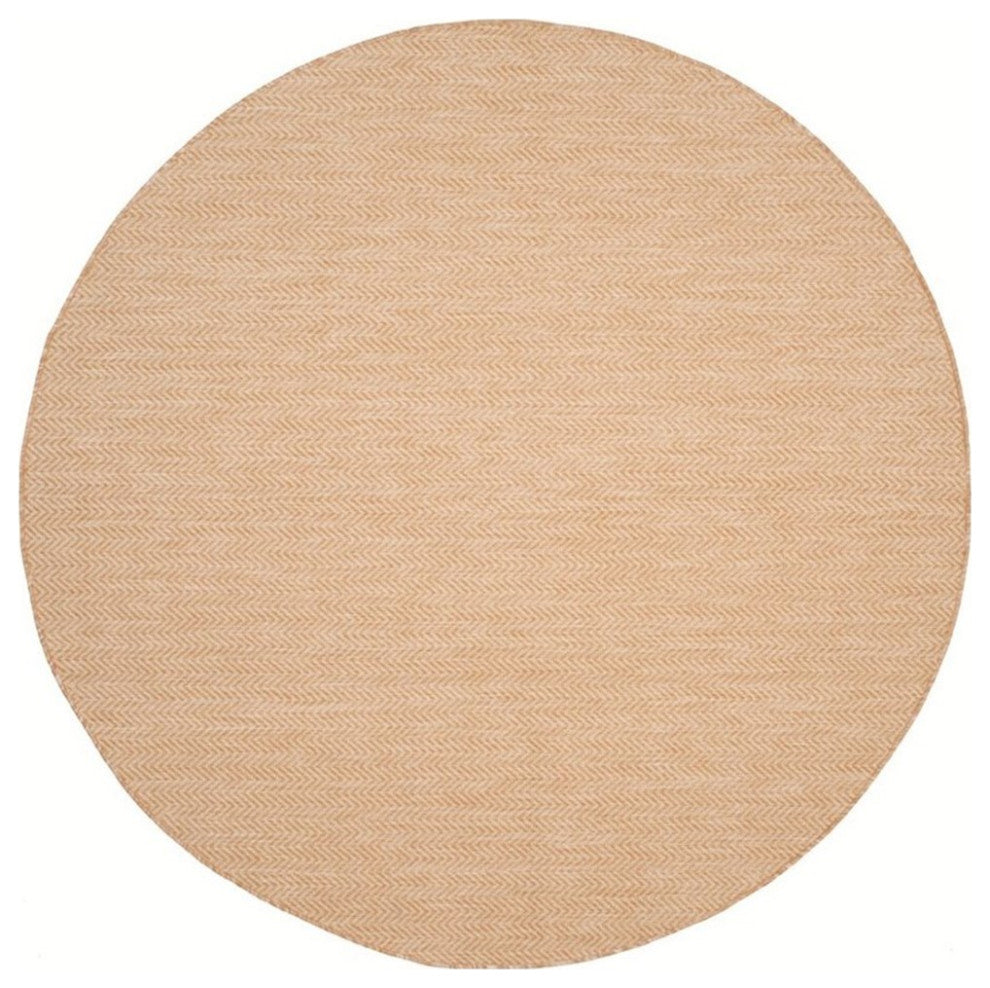 Safavieh Courtyard 8' X 11' Power Loomed Rug in Natural and Cream