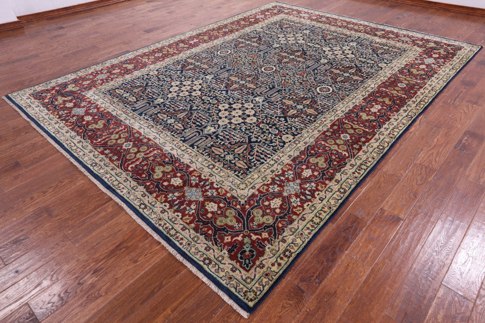 8' 10" X 12' 1" Persian Fine Serapi Handmade Wool Rug - Q14693