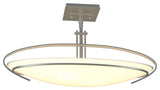 Mackintosh Semi-Flush, Opal Glass, Vintage Platinum