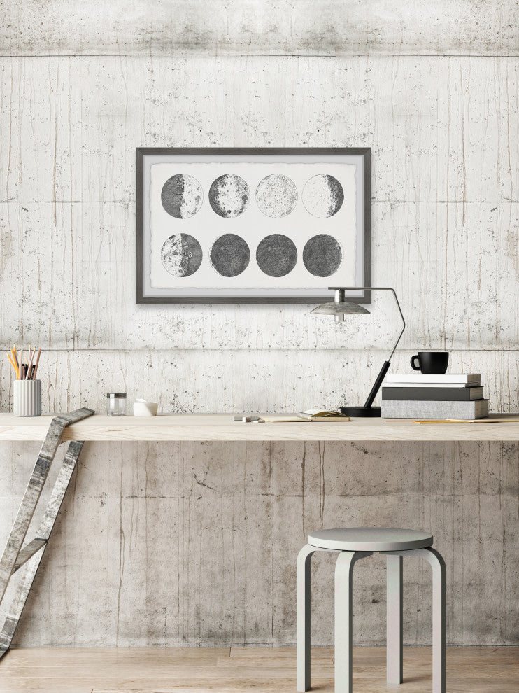 "Moon in Motion" Framed Painting Print, 18x12