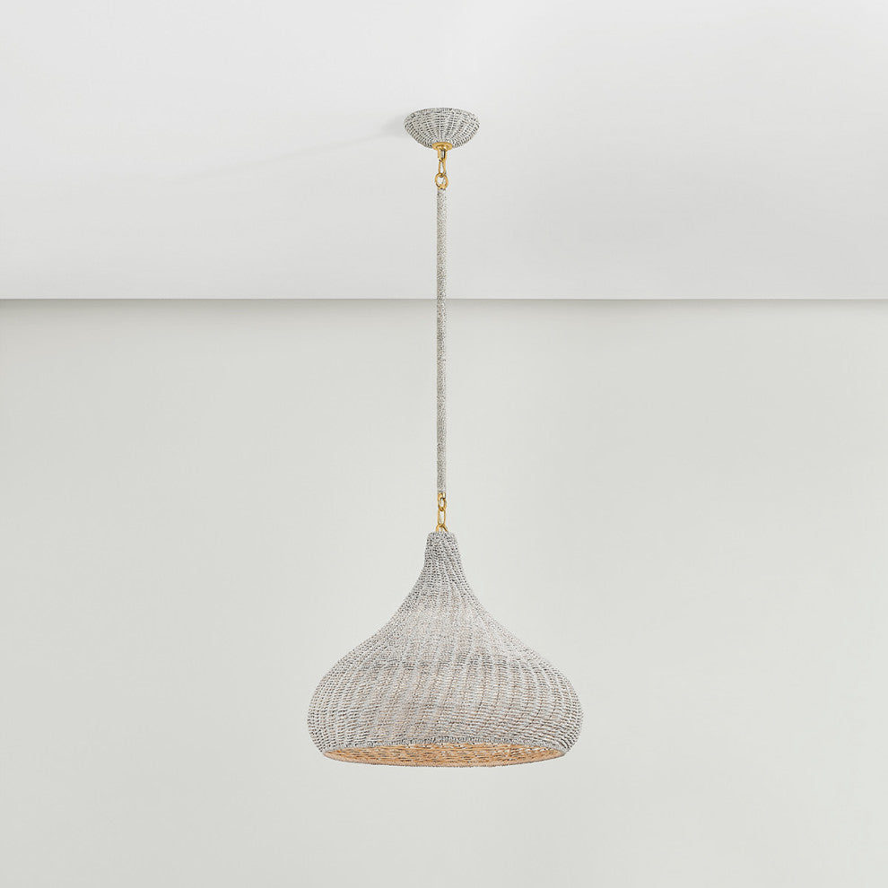 Hudson Valley Lighting Hampstead Pendant, Aged Brass